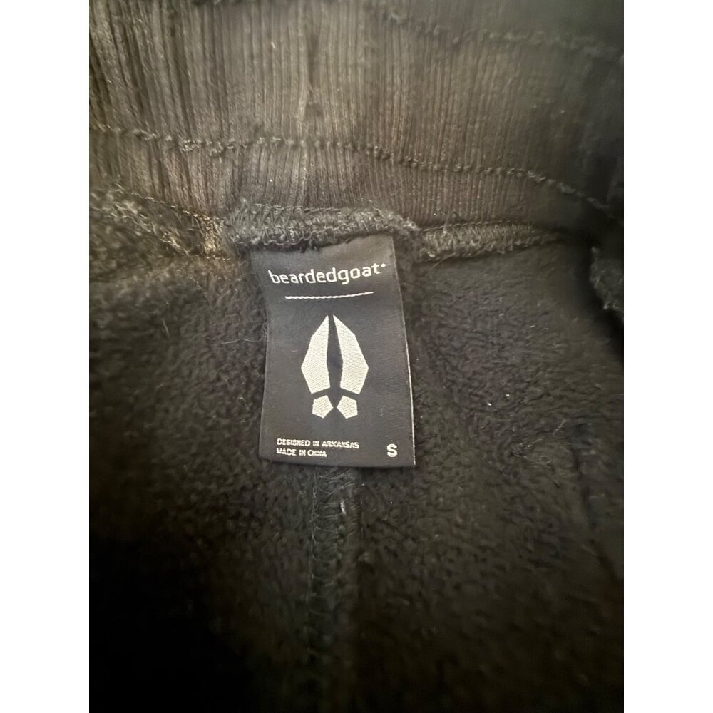Beardedgoat Mens Black Jogger Sweatpants Size Small — image 2 of 7